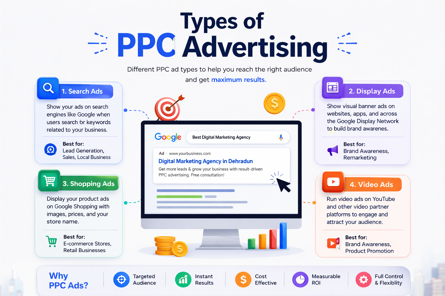 Types of PPC Advertising in Dehradun