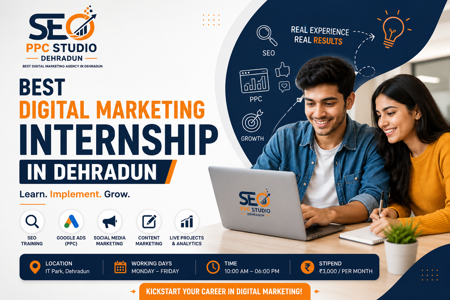 best digital marketing internship in dehradun
